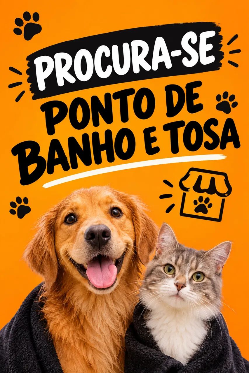 PROCURA-SE PONTO DE BANHO E TOSA - RJ 