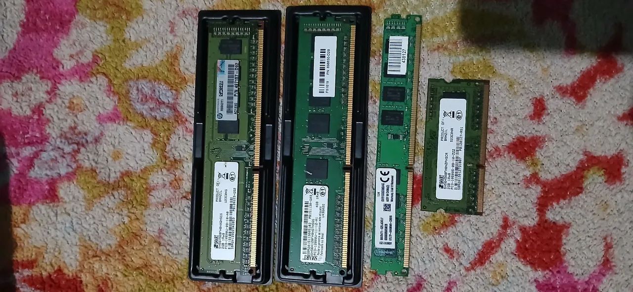 Memórias RAM DDR3 Notebook e Desktop 2/4GB