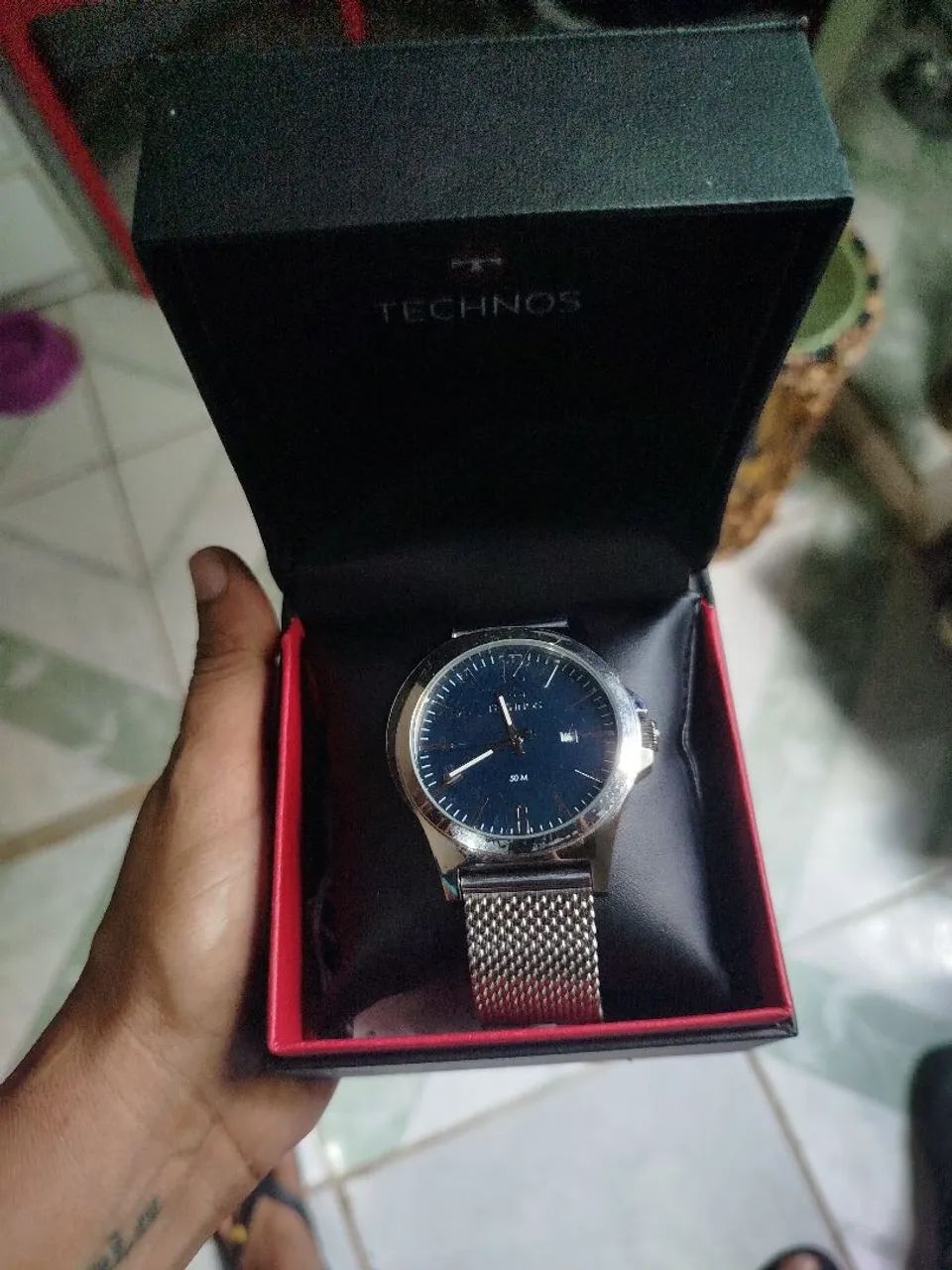 RELÓGIO TECHNO ORIGINAL NOVO COM NOTA E CAIXA  - Foto 2