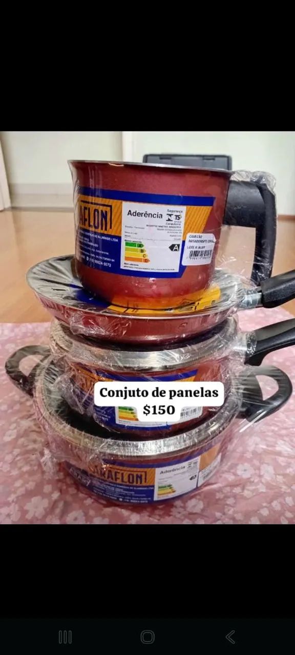 Conjunto de panelas antiaderente  - Foto 3
