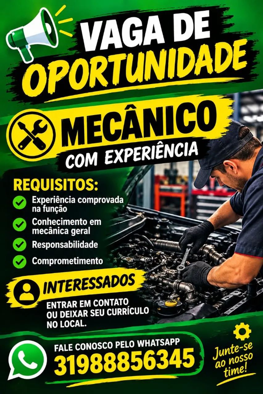 Vaga mecânico 