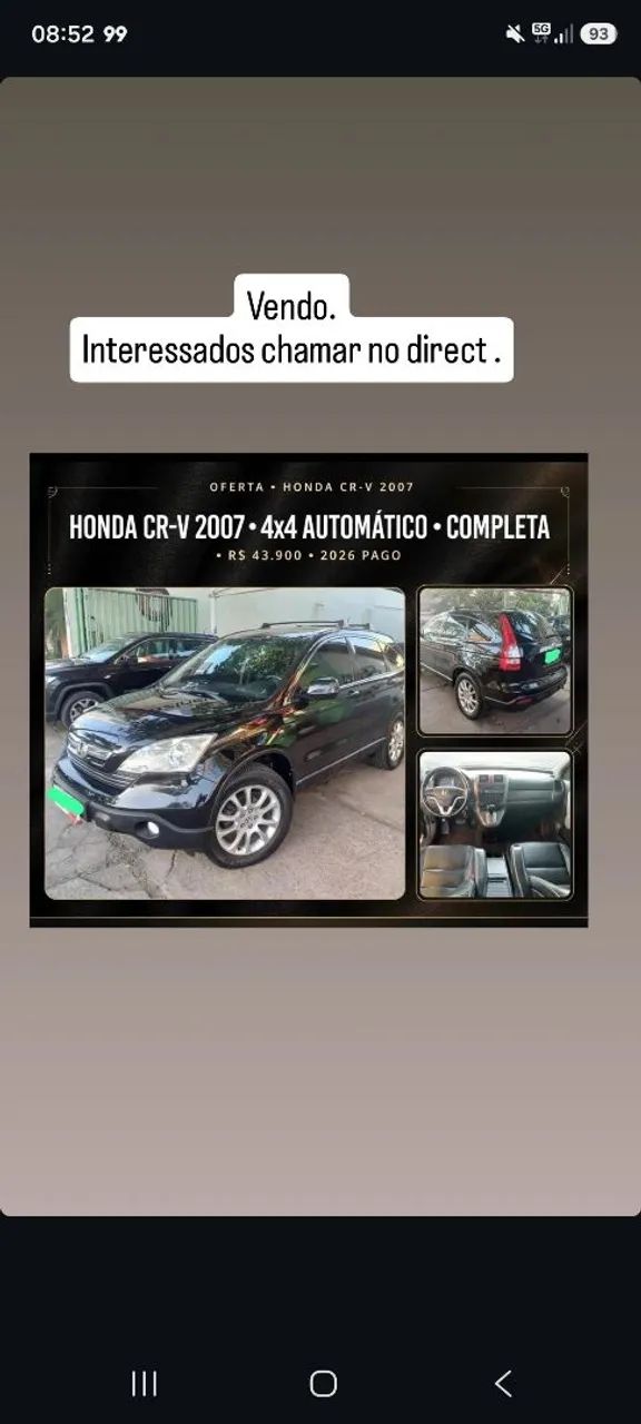 Honda Cr-V CR-V 2.0 16V Aut. 2007