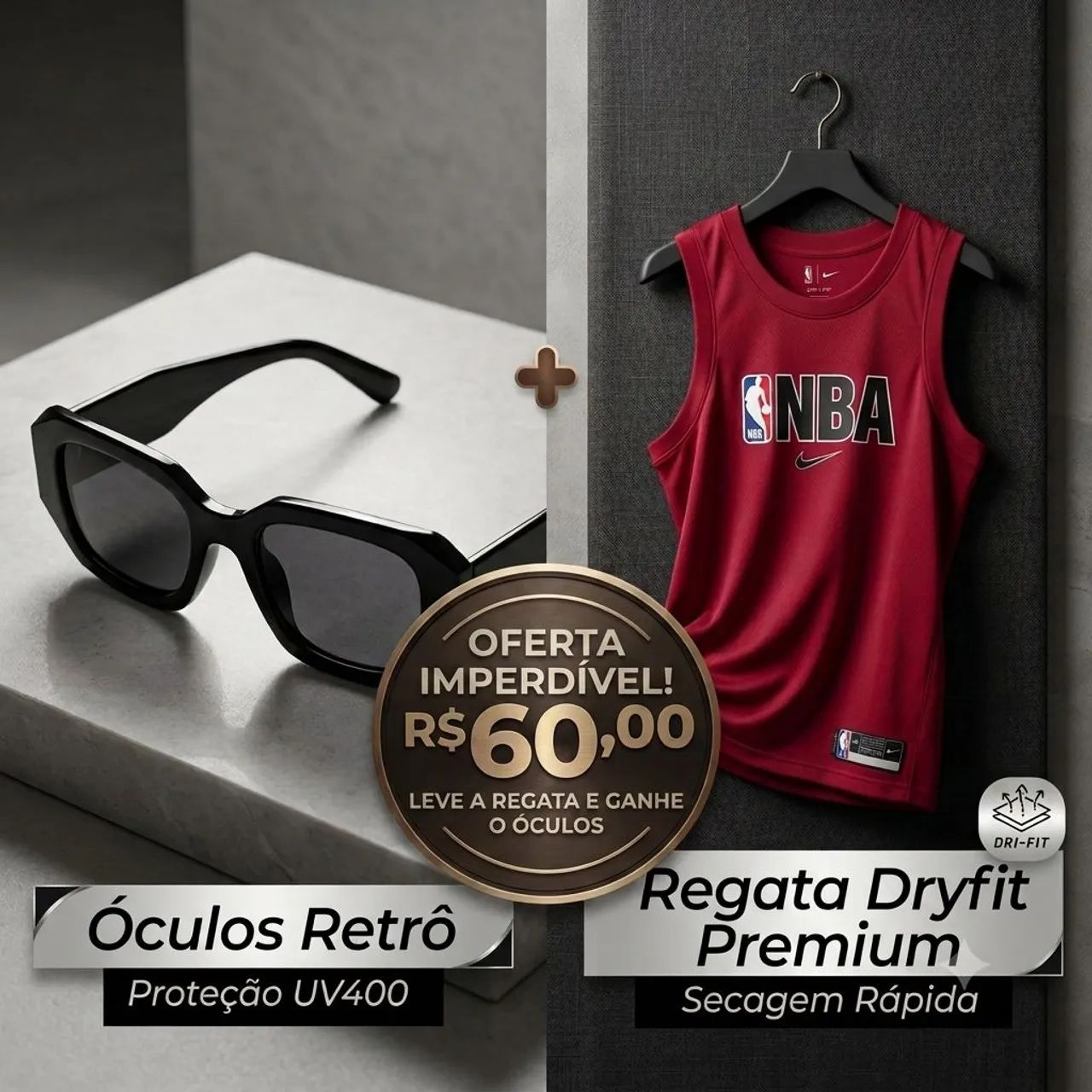 Camisa regata Premium + brinde