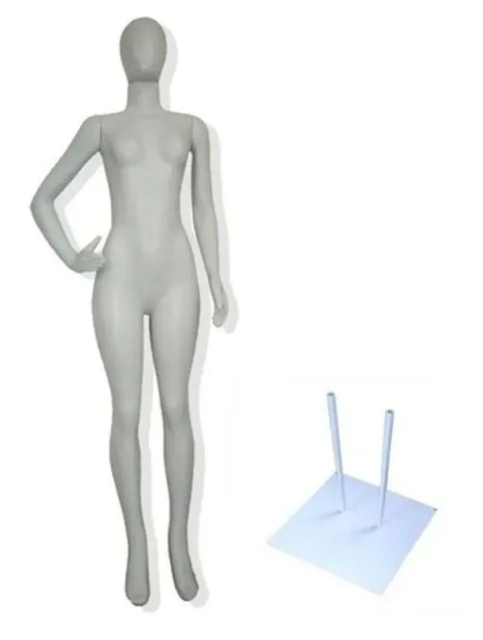 Manequim Feminino Branco 3 Braços Com Base - Foto 2