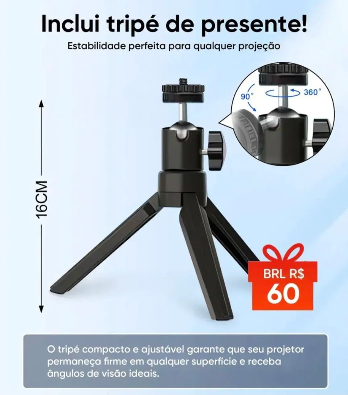 Projetor PT06 Android 4K Portátil 5g Wi-Fi Full HD