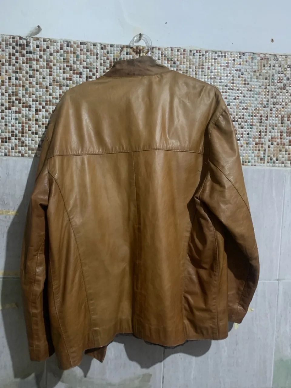 Jaqueta de couro masculina - Foto 2