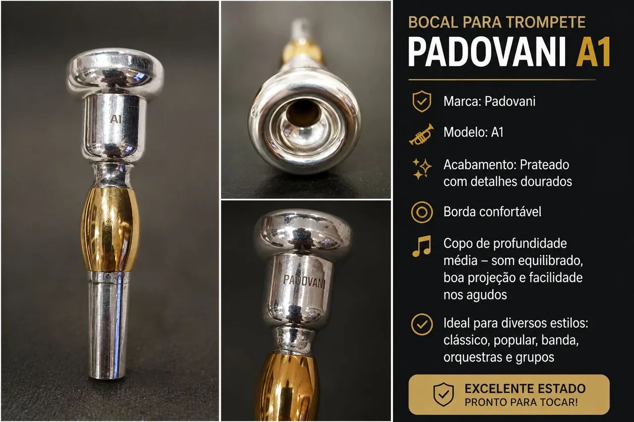 Bocal trompete  Padovani A1