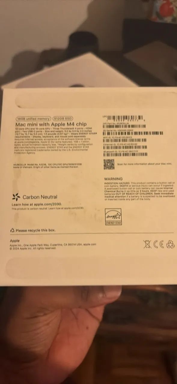 Apple Mac Mini M4 16gb 512gb SSD - Foto 3