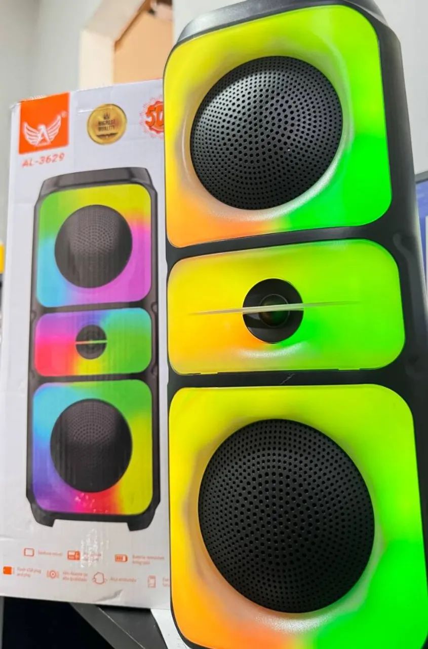 Caixa de som bluetooth original 50w grande - Foto 2