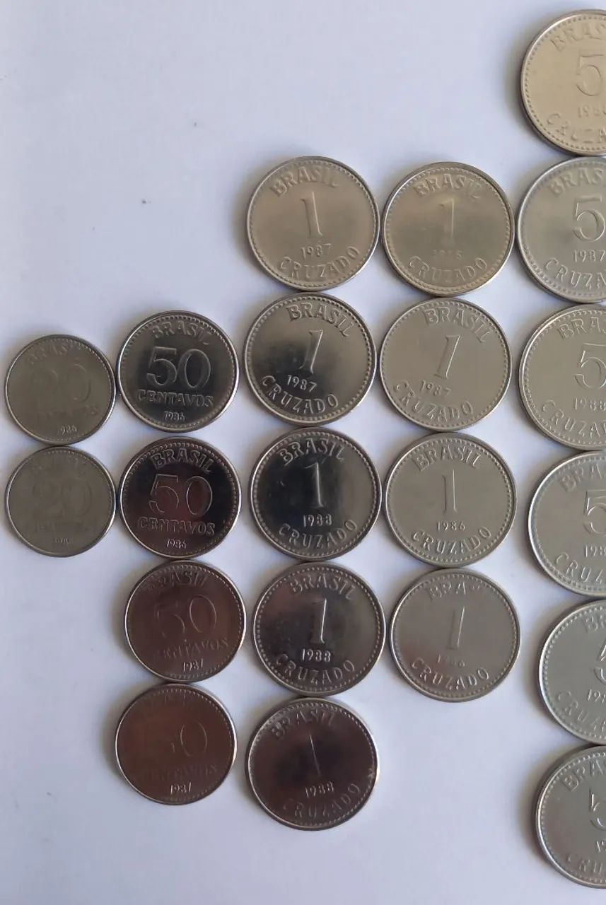 Lote c/ 40 Moedas Cruzados e Centavos Anos 1986 a 1988 - Foto 3