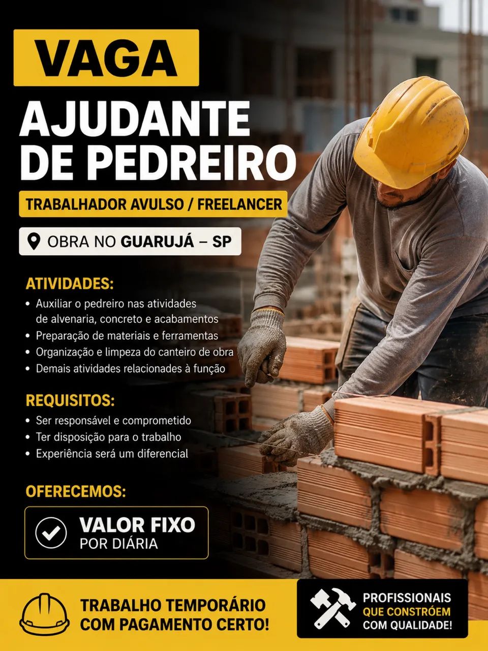 Vaga de ajudante