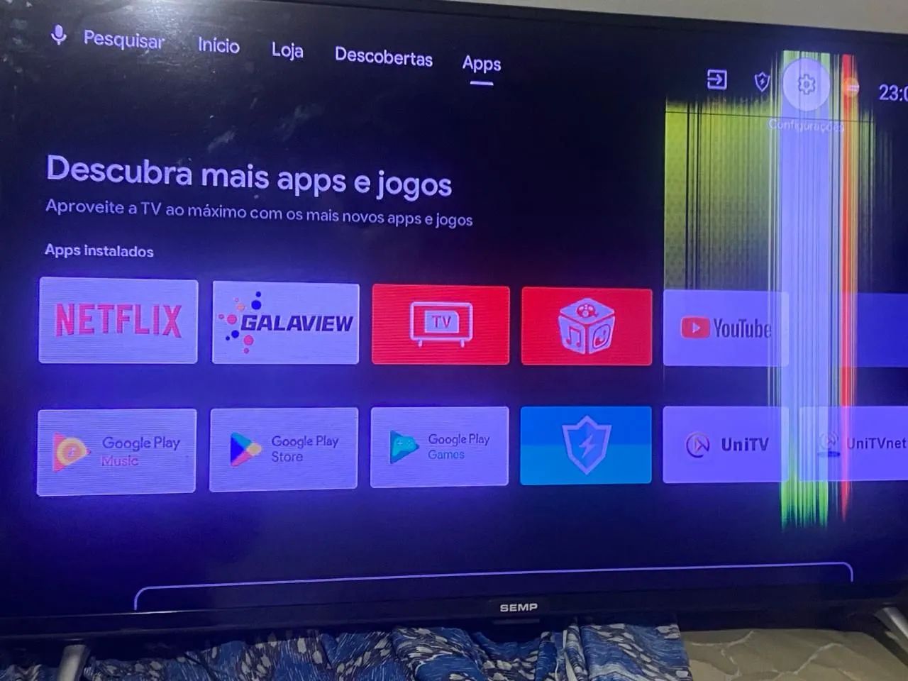 Smart TV SEMP Android TV para retirada de peças !  - Foto 2