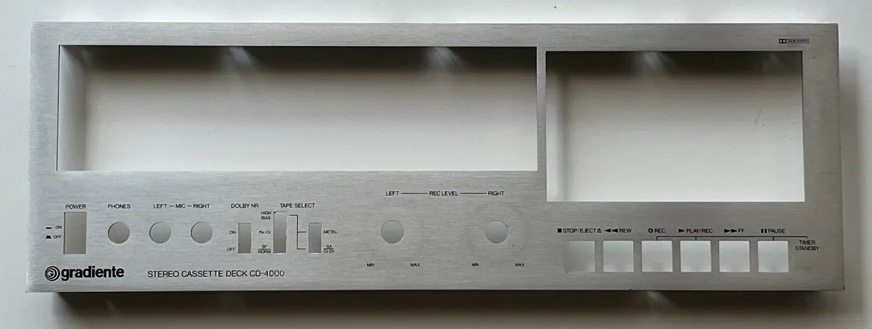 Tape Deck Gradiente CD-4000 - Painel Frontal