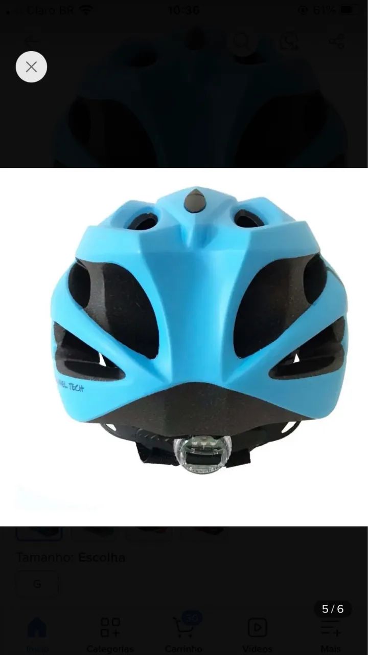 Capacete Elleven Ciclista Bike Adulto Ajustável E Com Led  - Foto 3