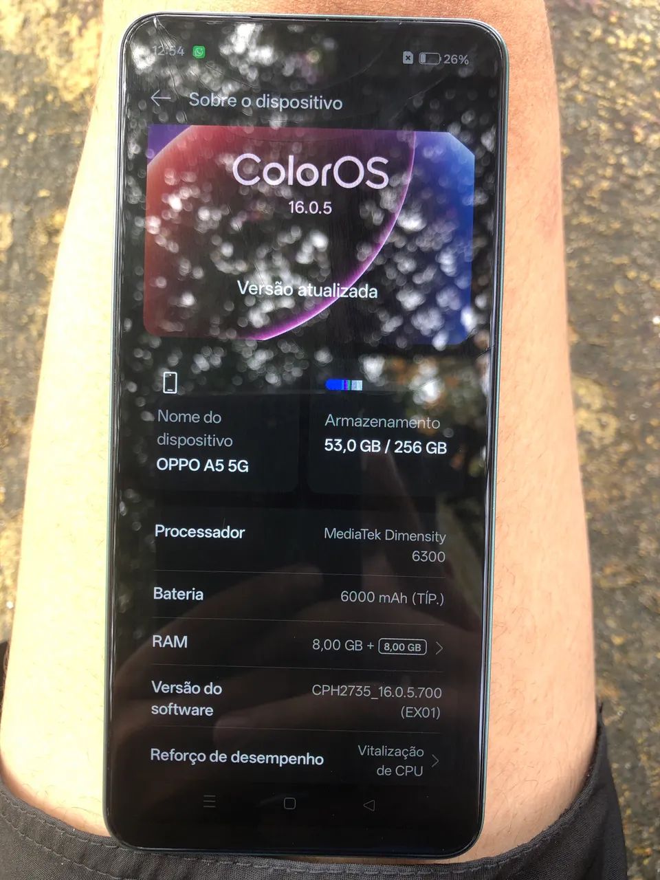 smartphone celular OPPO A5 5G