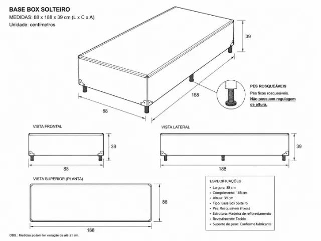 Base Box Direto de Fábrica - Promoção na Compra de 2 - Foto 3