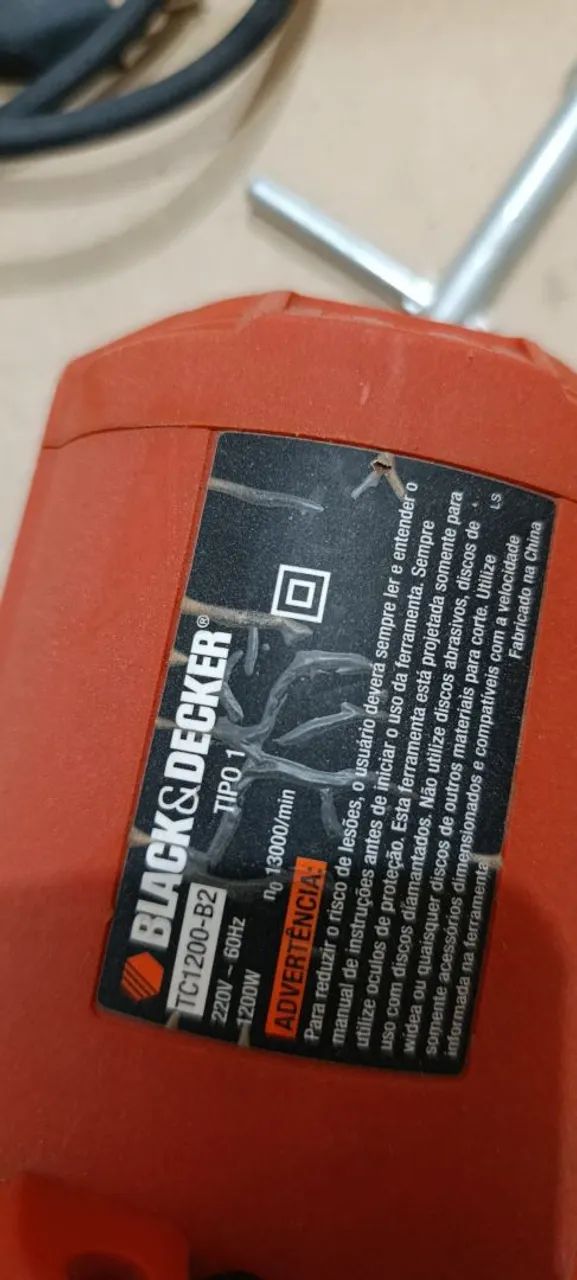 Serra mármore Black Decker - Foto 4