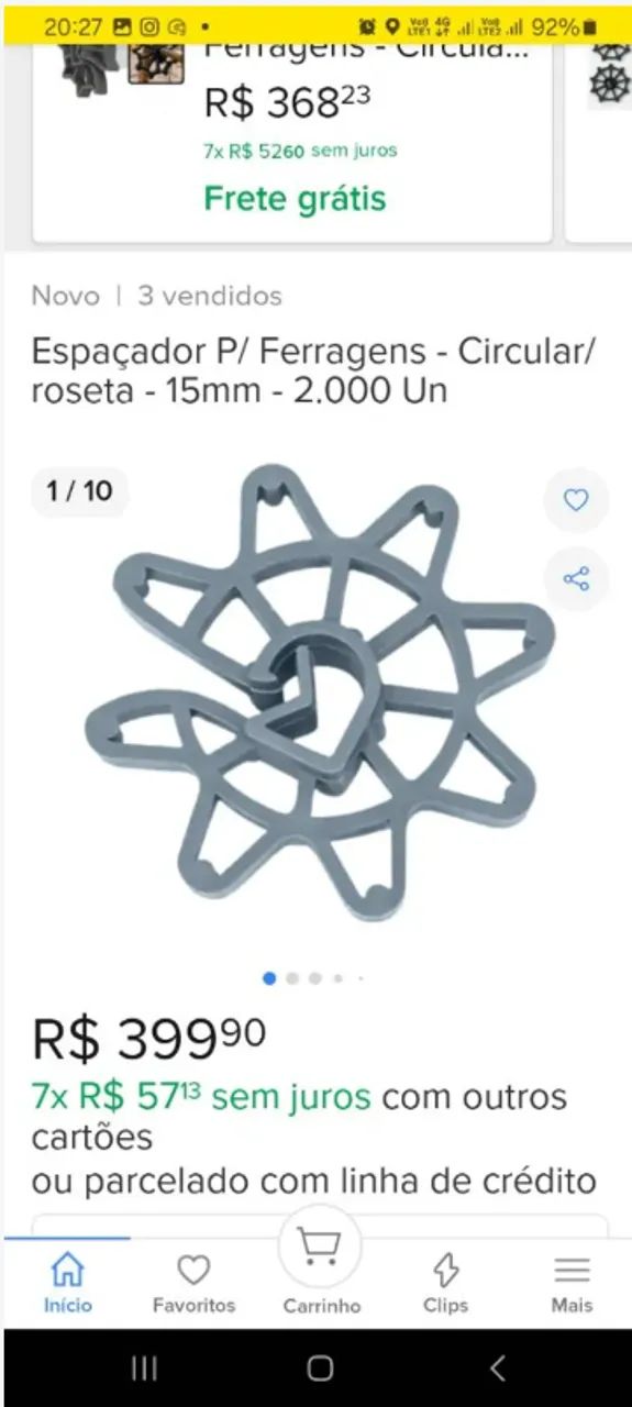 Espaçador Circular Universal S15 tenho 5000 unidades - Foto 6