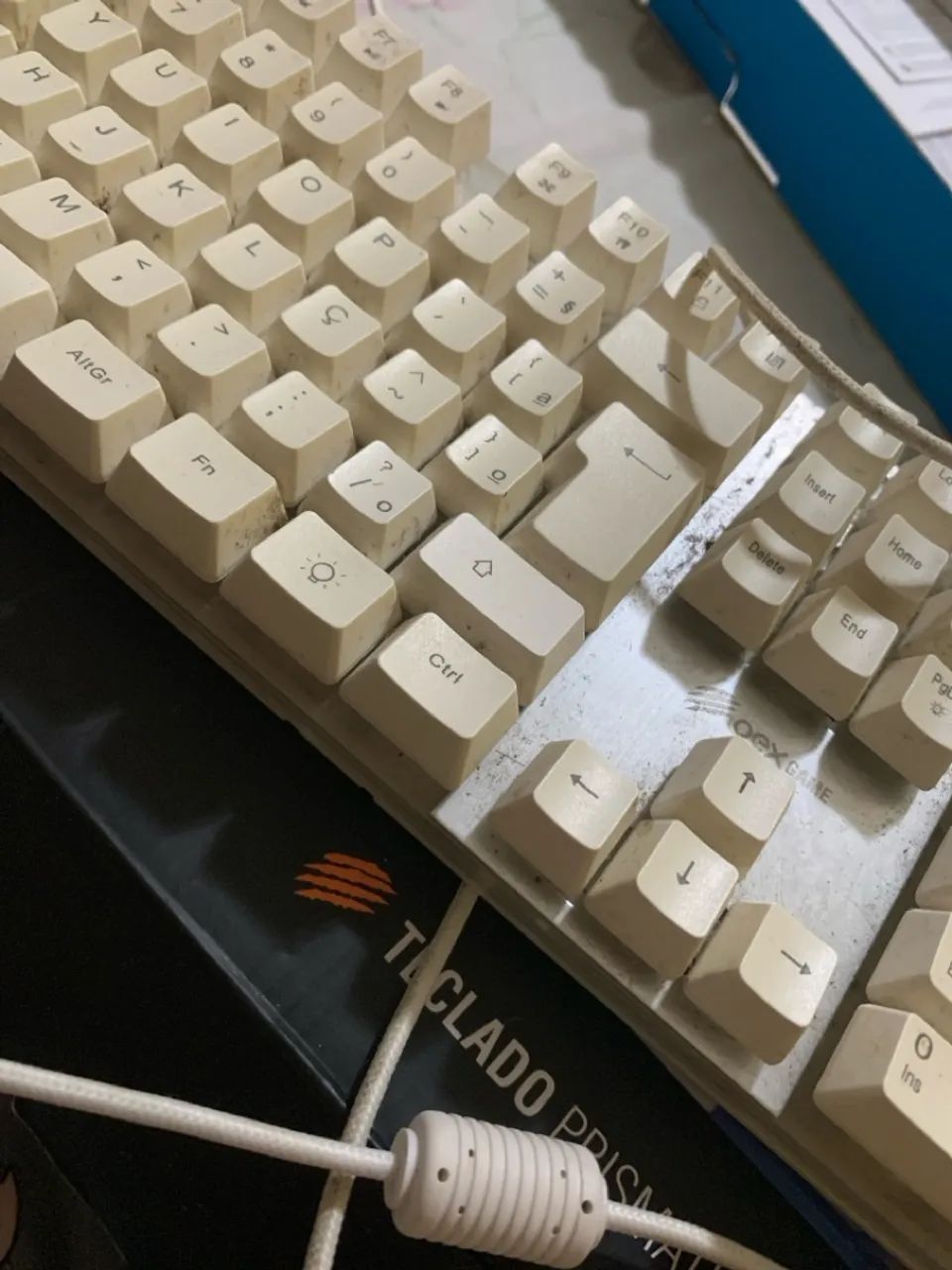 Teclado oex game semi mecânico branco  - Foto 3