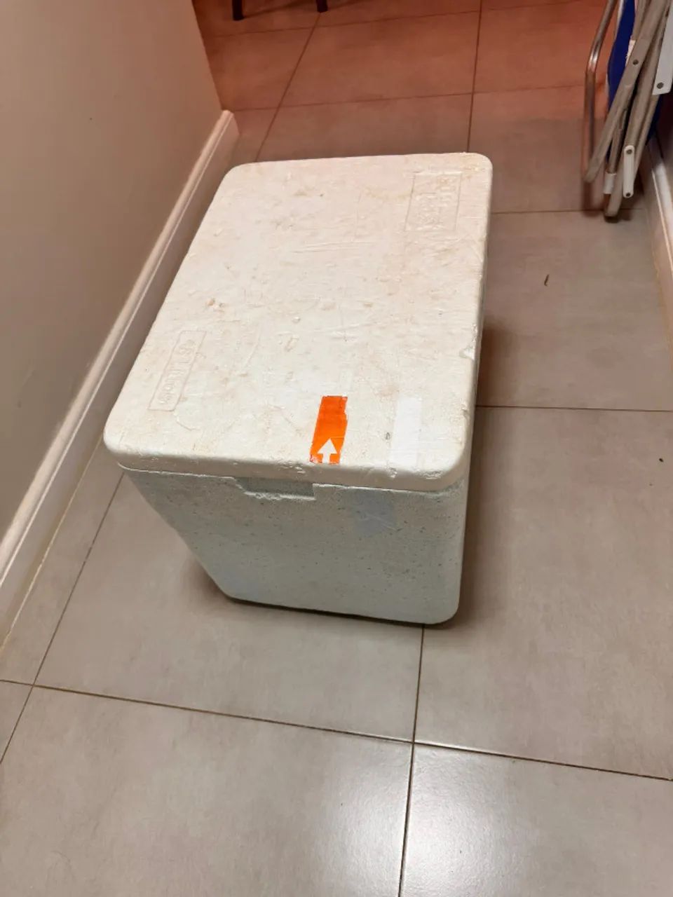 Caixa térmica de isopor 48 litros com tampa