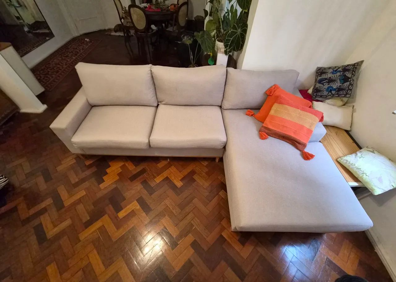 Sofá California 4 lugares com Chaise - Ótimo estado | R$ 2.600 - Foto 3