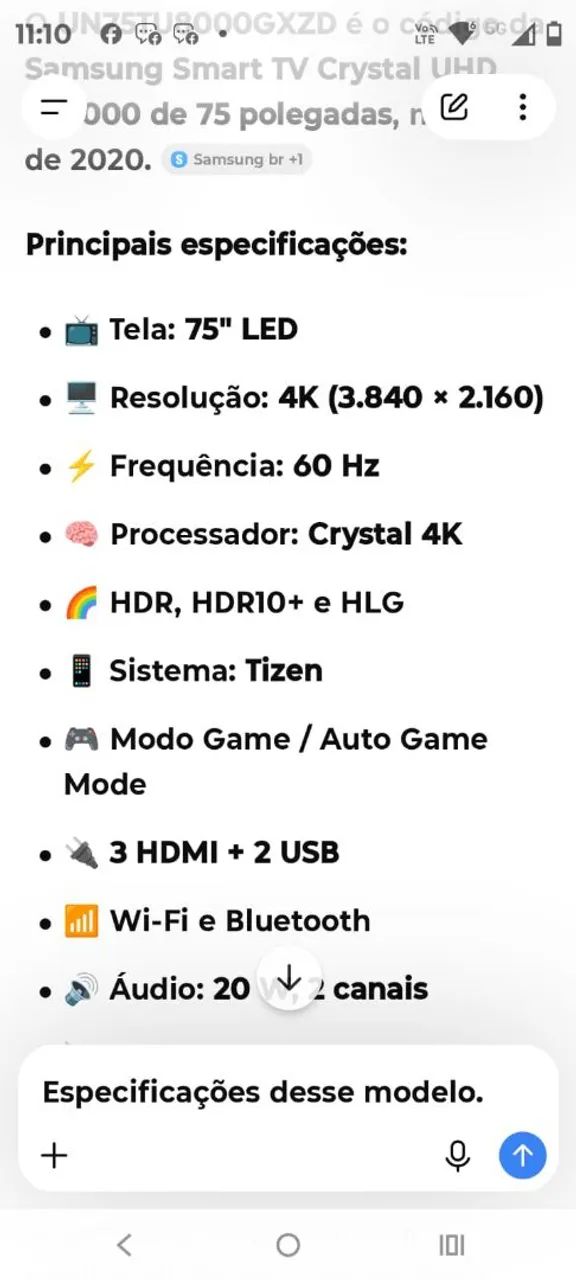 Tv 75 polegadas Samsung - Foto 4