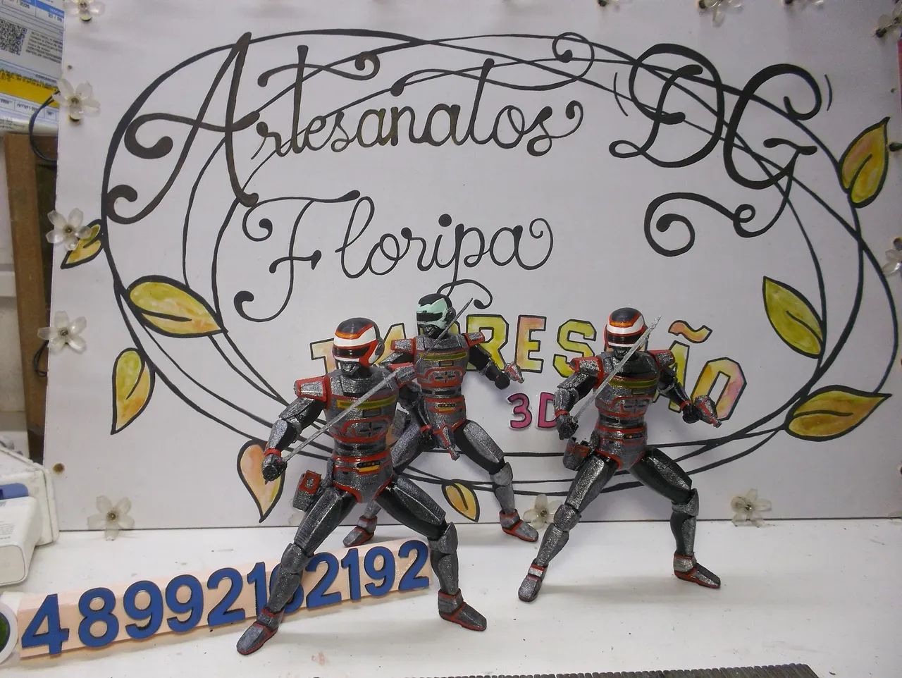 Figura Impressão 3D Boneco Jaspion 15cm altura. Sem base - Foto 4