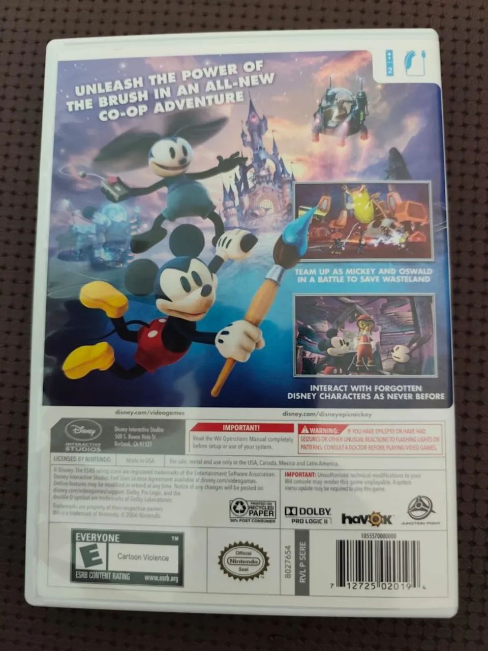 Disney Epic Mickey 2 original Wii  - Foto 3