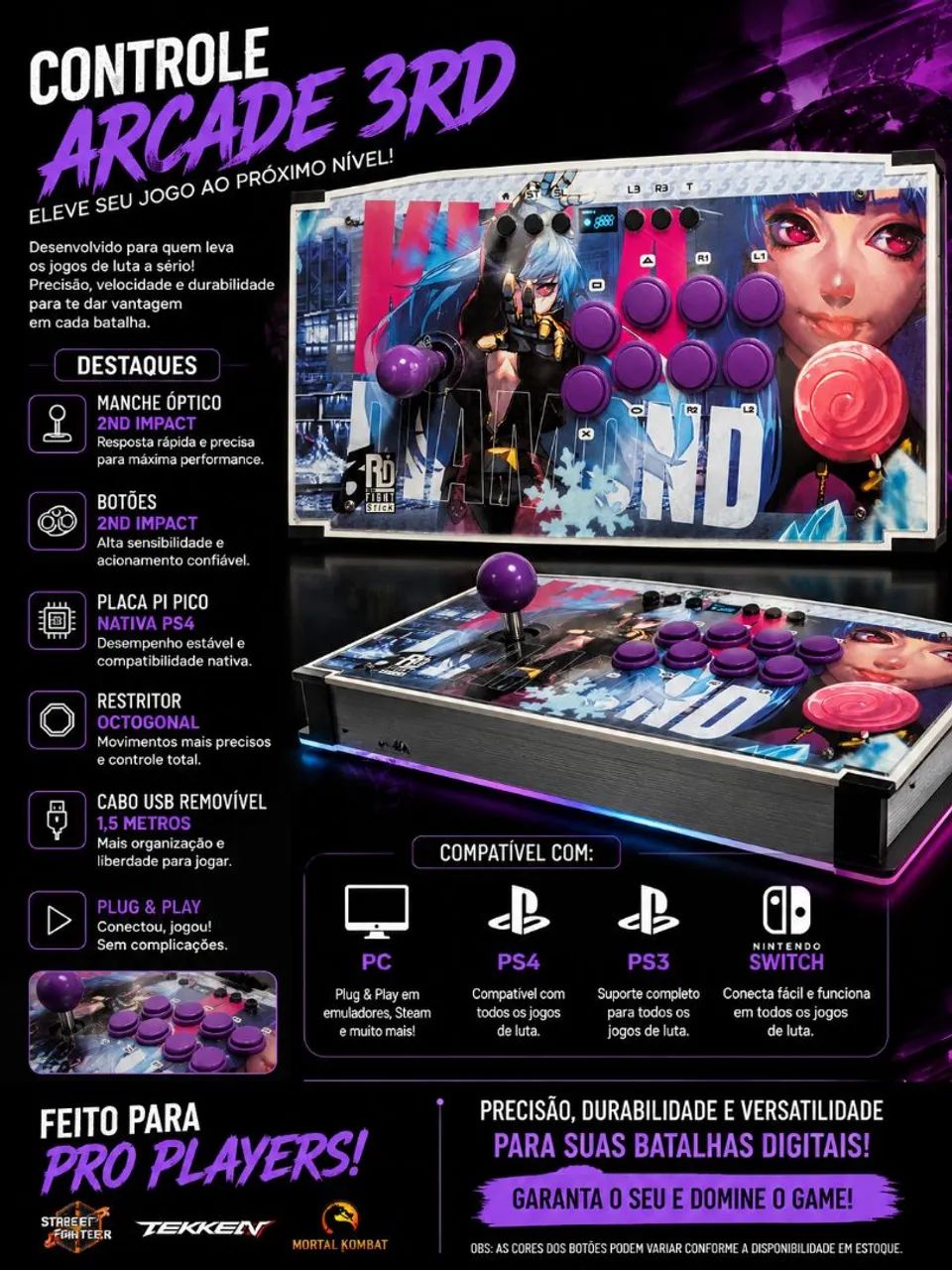 Controle Arcade Profissional 