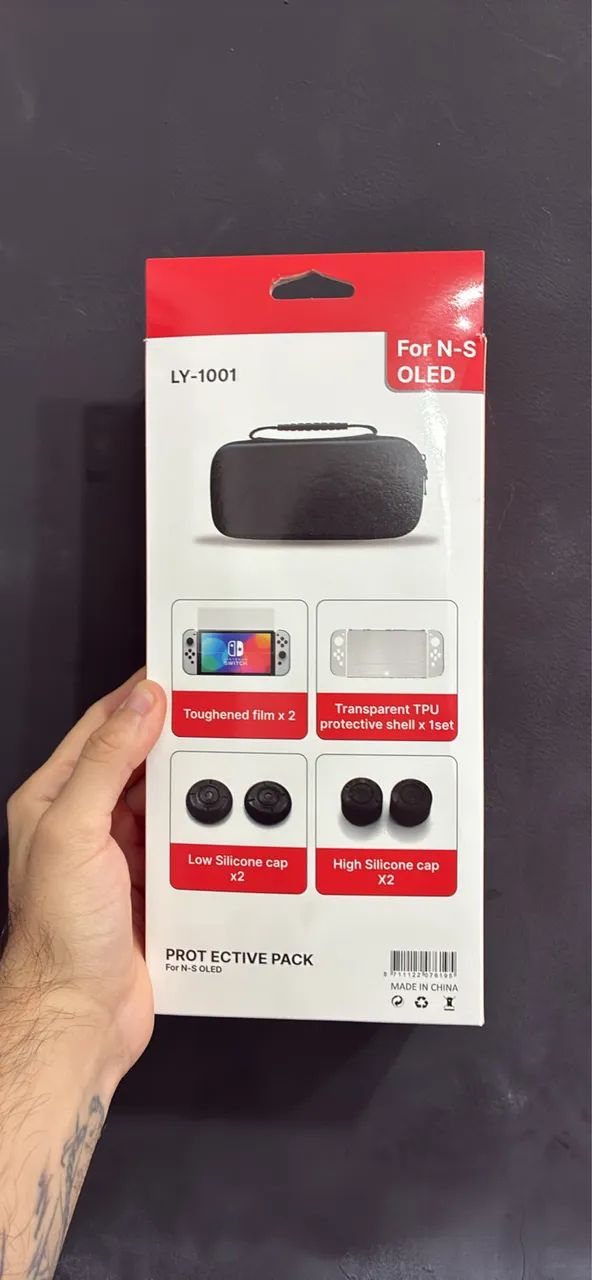 Estojo/Pelicula Protetora Switch Oled - Novo