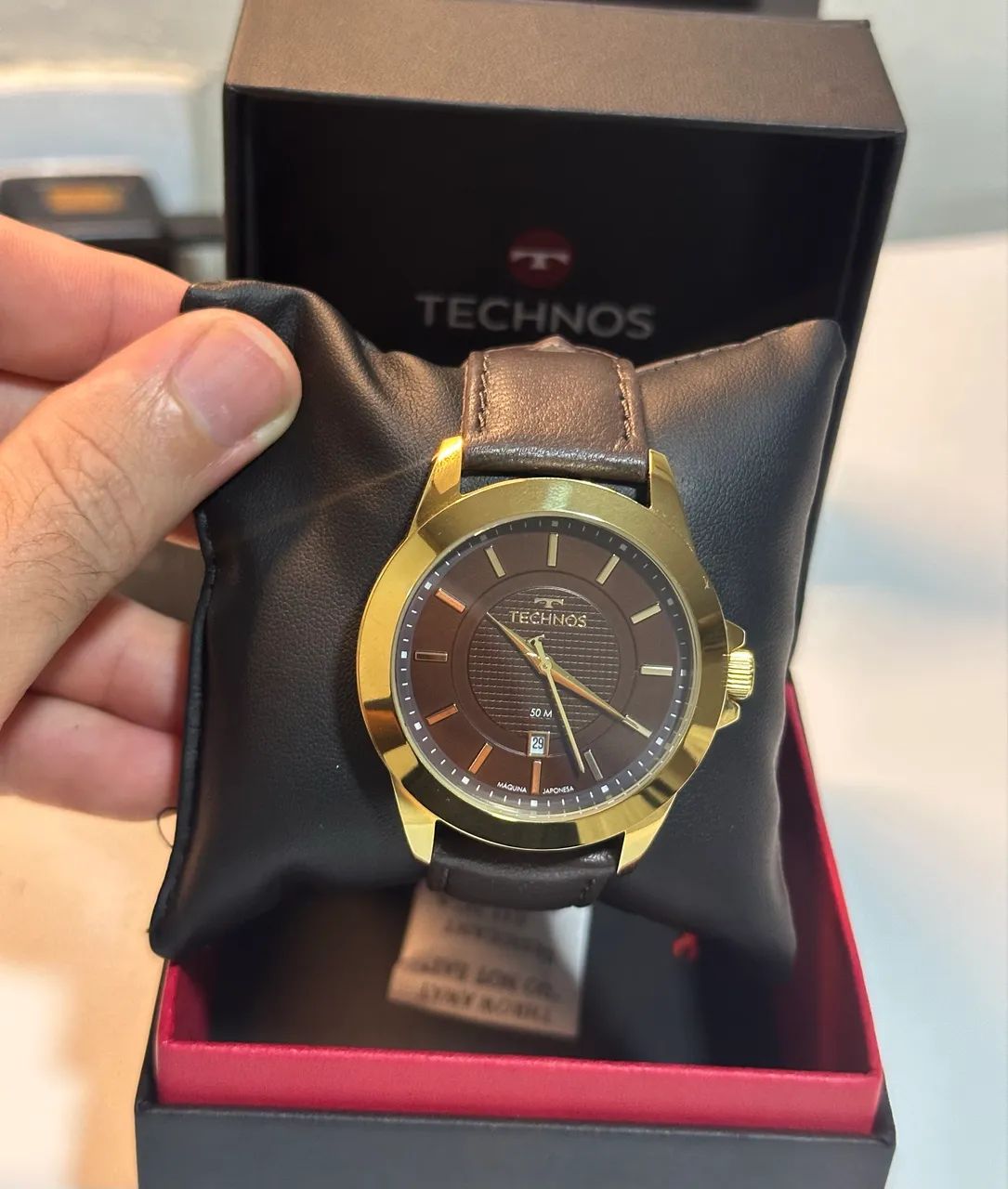 Relógio technos pulseira de couro  - Foto 3