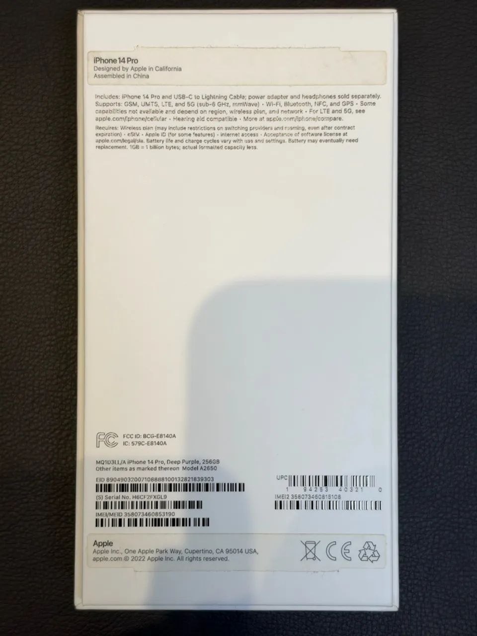 iPhone 14 Pro 256GB Roxo Profundo - Ótimo Estado - Foto 2