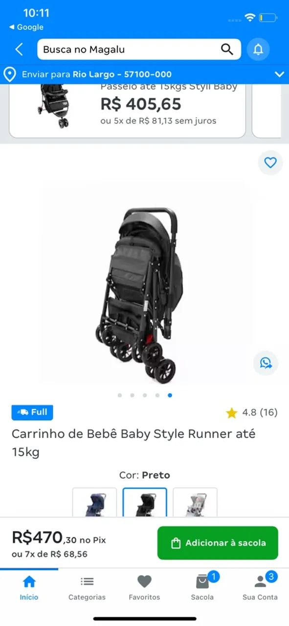 Carrinho de bb