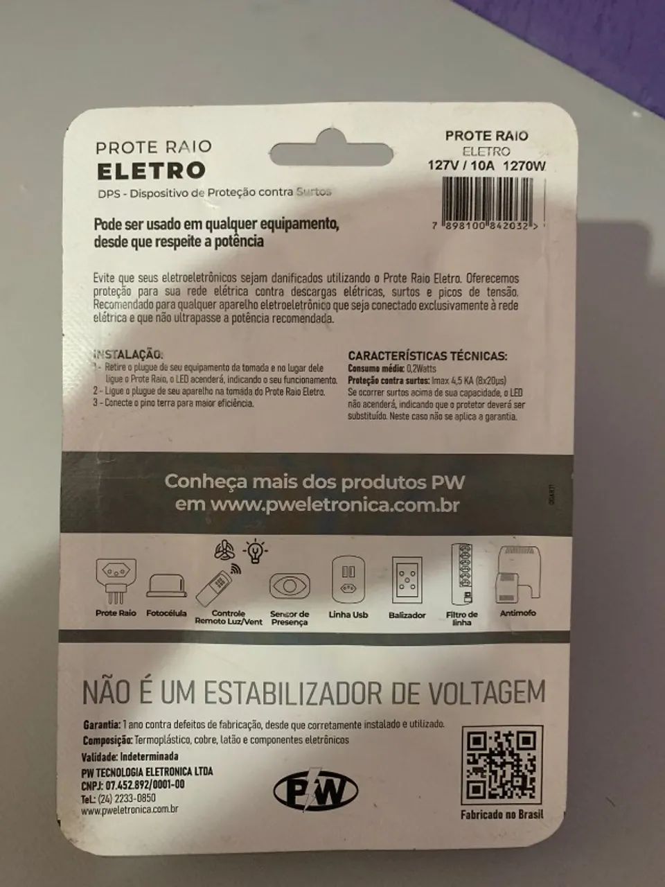Protetores de Raios e Instabilidades Elétricas PW, contra: Surtos, Sobrecargas e Descargas - Foto 6