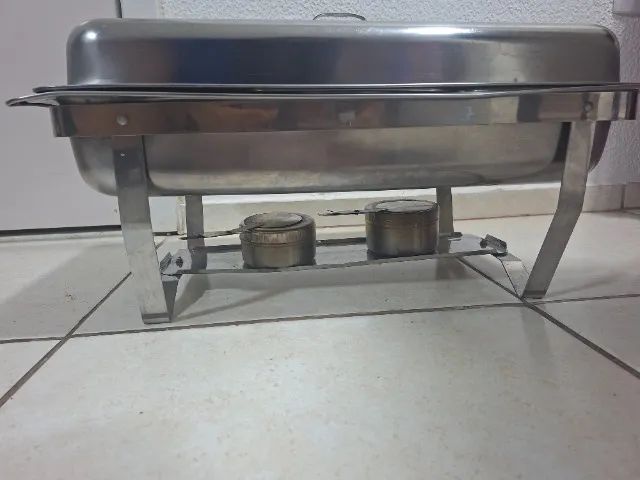 Rechaud de 3 cubas semi novo para festa e eventos - Foto 3
