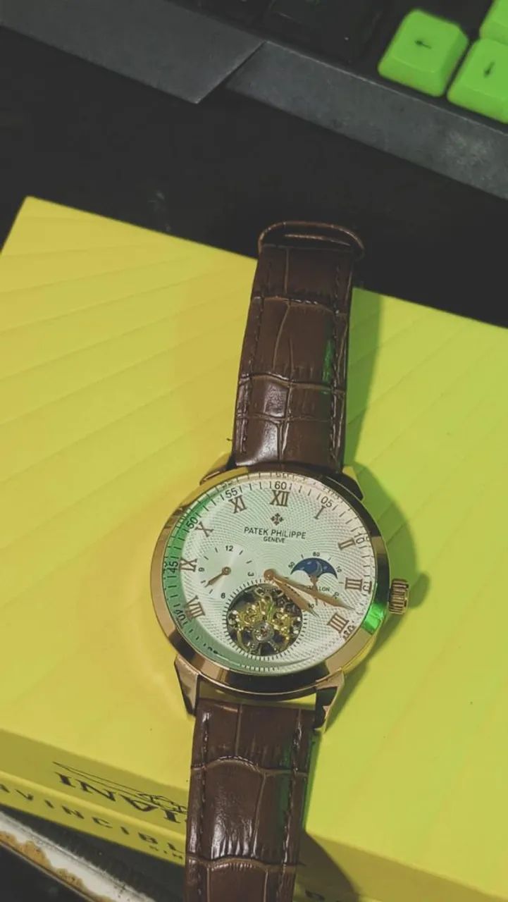 Relógio patek Philips primeira linha Premium 