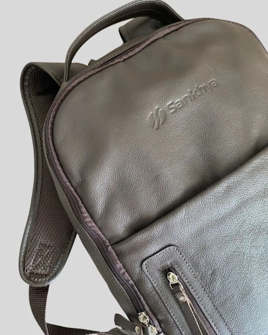 Mochila Couro Legítimo nova - Foto 3