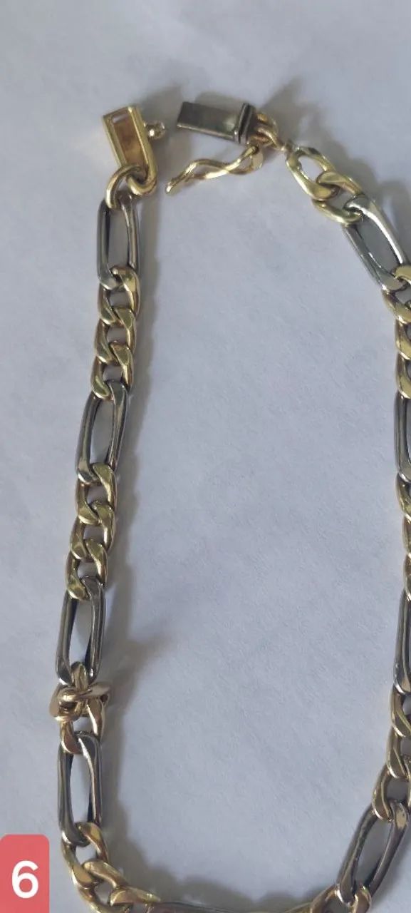 Pulseira ouro 2 cores - Foto 2