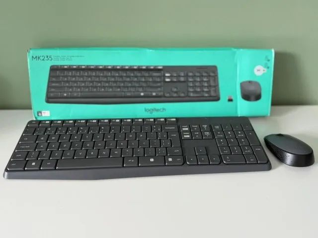 KIT TECLADO E MOUSE SEM FIO LOGITECH MK235 - Foto 4