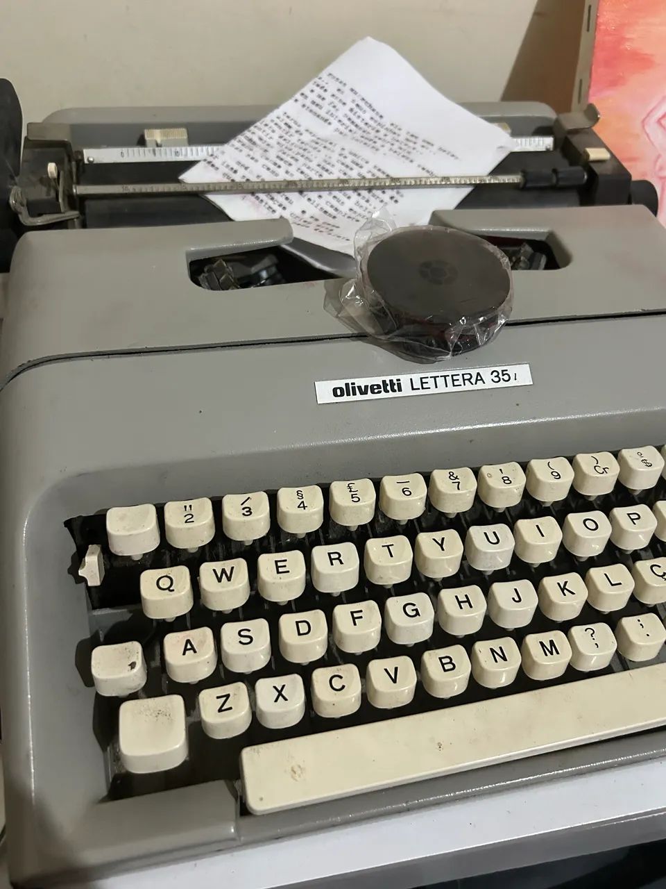 Máquina de escrever Olivetti Lettera 35 vintage - Foto 4