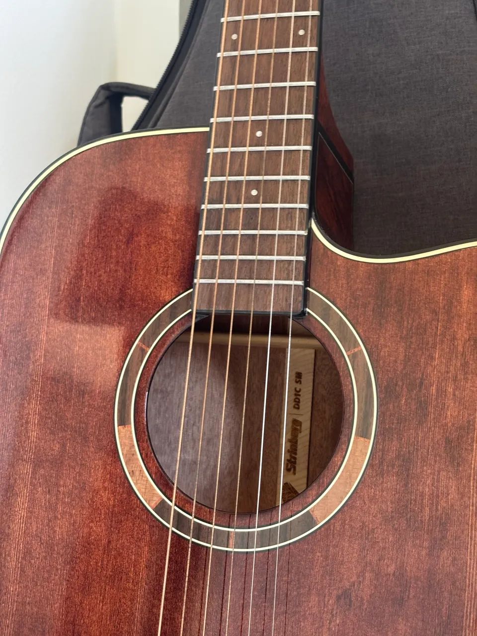 Violão Elétrico Strinberg Diamond DD1C folk + Case de proteção  - Foto 3