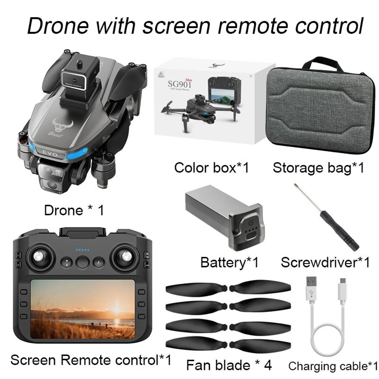 Drone SG 901 Max GPS câmera móvel  - Foto 4