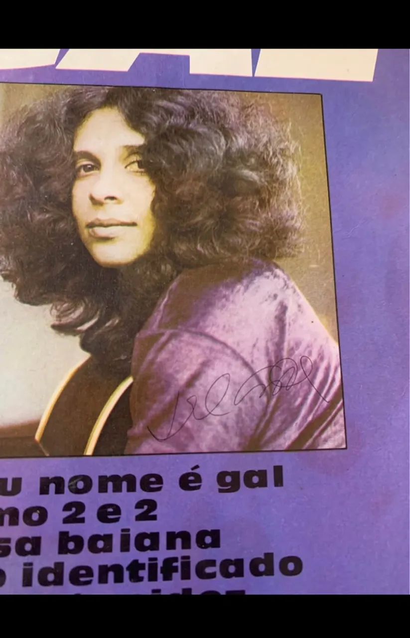 Gal Costa autografado de 1973 - Foto 2