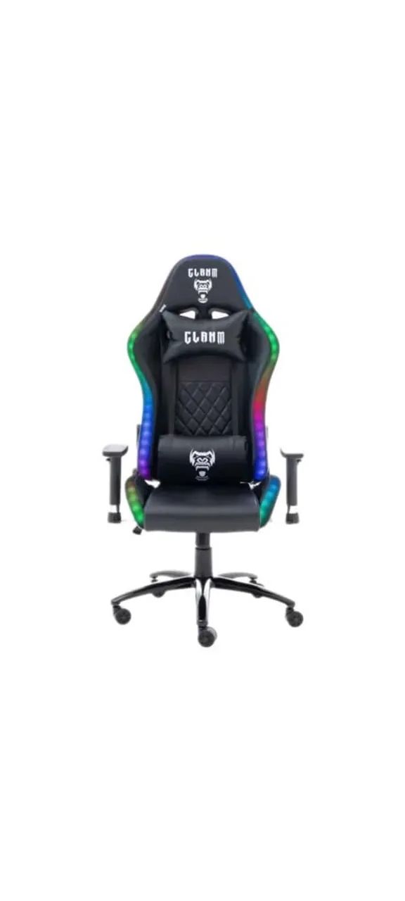 Cadeira Gamer King Black Rgb - Clanm - Foto 2
