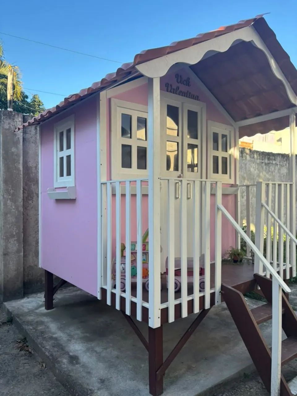 CASINHA INFANTIL ROSA MODELO LUXO - Foto 2