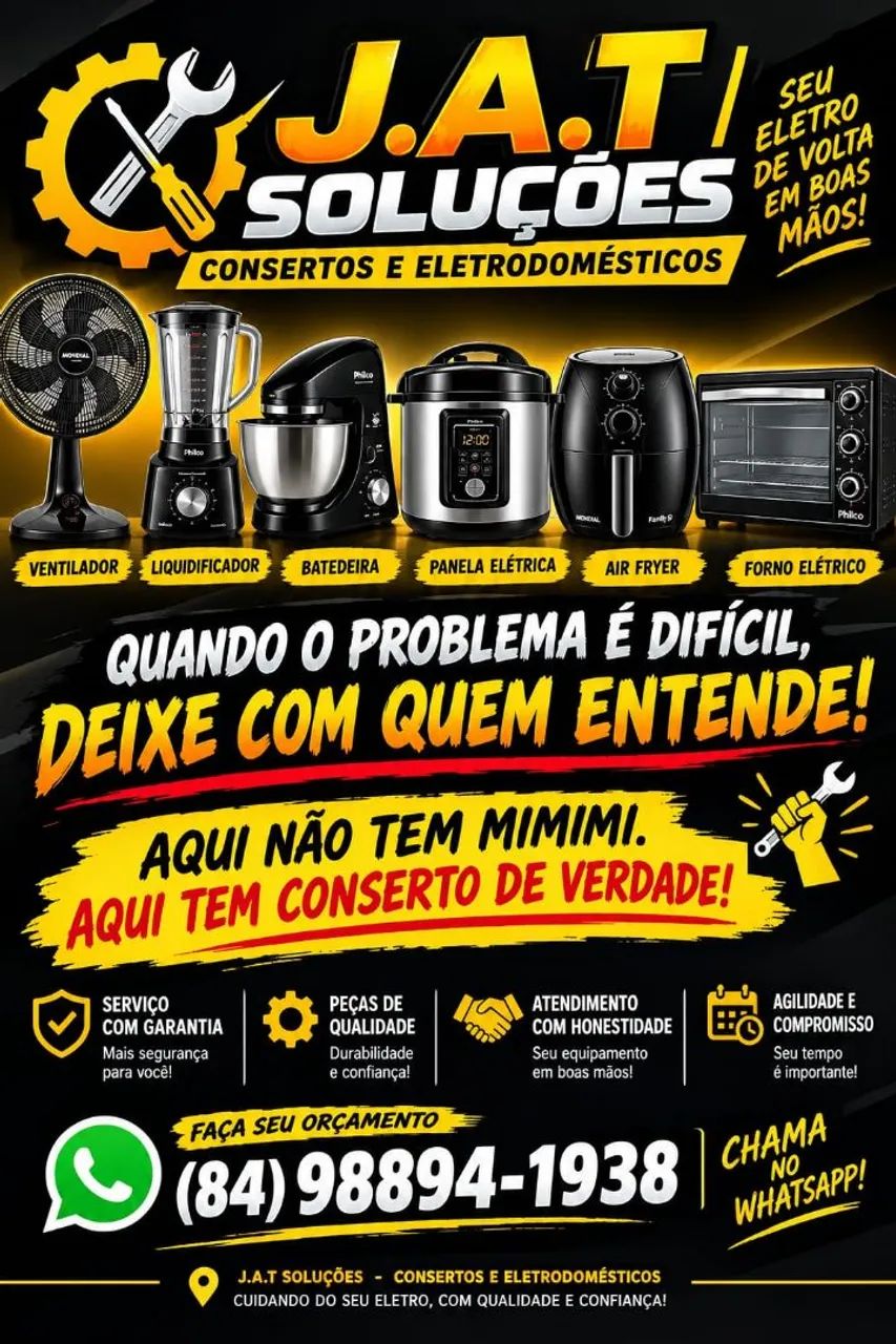 Concertos em eletrodoméstico