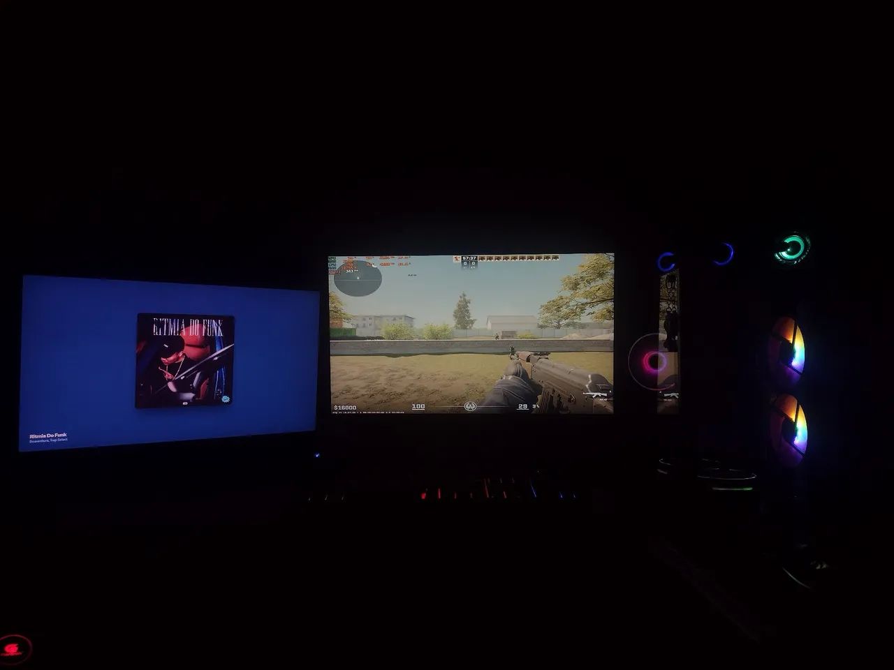 RYZEN 5600G + RX 6500XT + 2 MONITORES PC GAMER