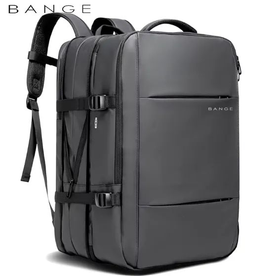 Mochila Cinza BANGE Original 37L - Nova, Lacrada e Premium