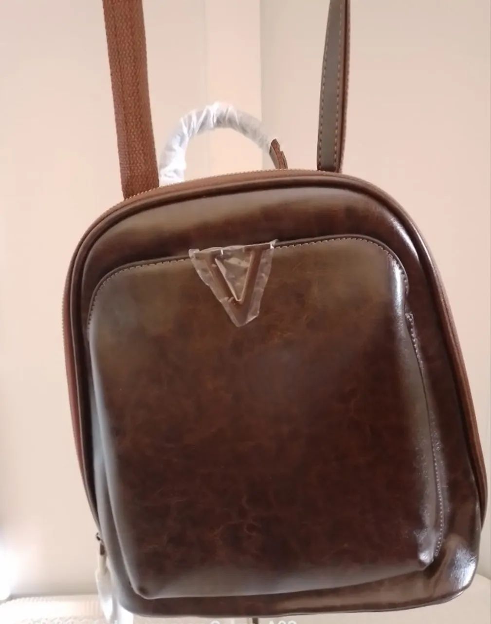 Mochila Feminina em Couro Legitimo - Foto 4