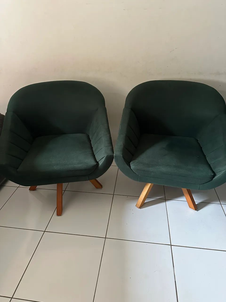 2 Poltronas giratórias veludo - Foto 3